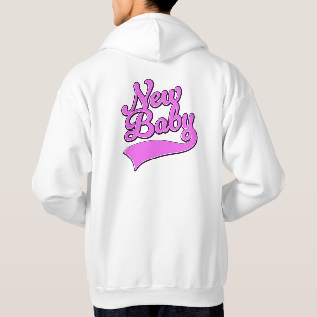 Nyfödd bebis hoodie (Baksida)