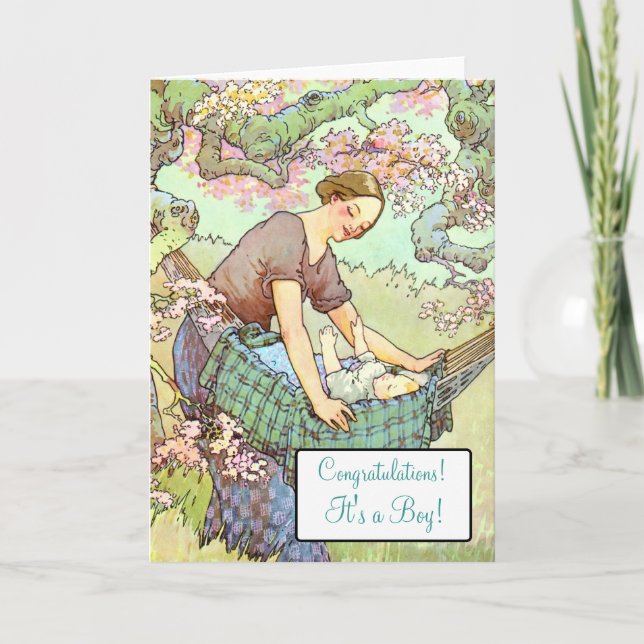 Nyfödd bebis! kort (Framsida)