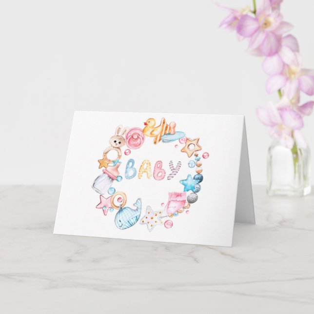 Nyfödd bebis kort (Orkide)