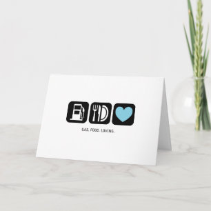 nyfödd bebis-kort: Gas-Food-Loving (Boy) Kort