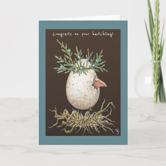 Nyfödd bebis-kort kort (Framsida)