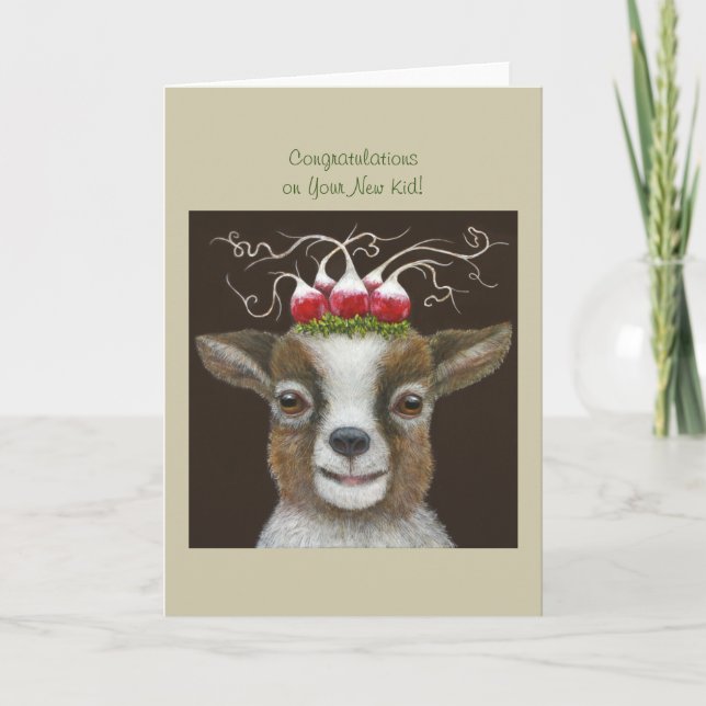 Nyfödd bebis-kort kort (Framsida)