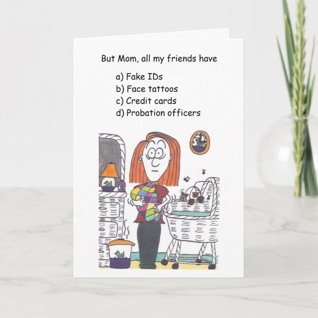 Nyfödd bebis-kort kort (Framsida)