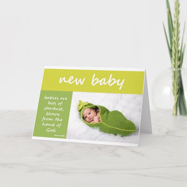 Nyfödd bebis meddelande (Framsida)