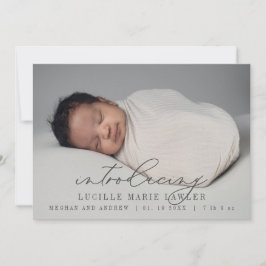 Nyfödd bebis-meddelande introducerar skript meddelande