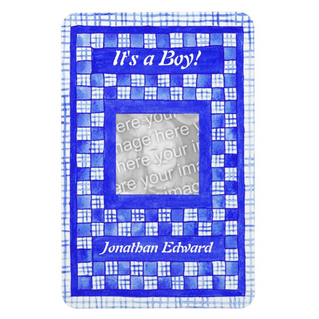 Nyfödd bebis meddelande om flexibel magnet (Vertikal)