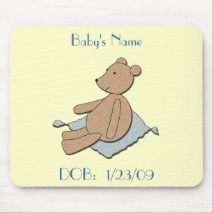 Nyfödd bebis Mousepad Musmatta