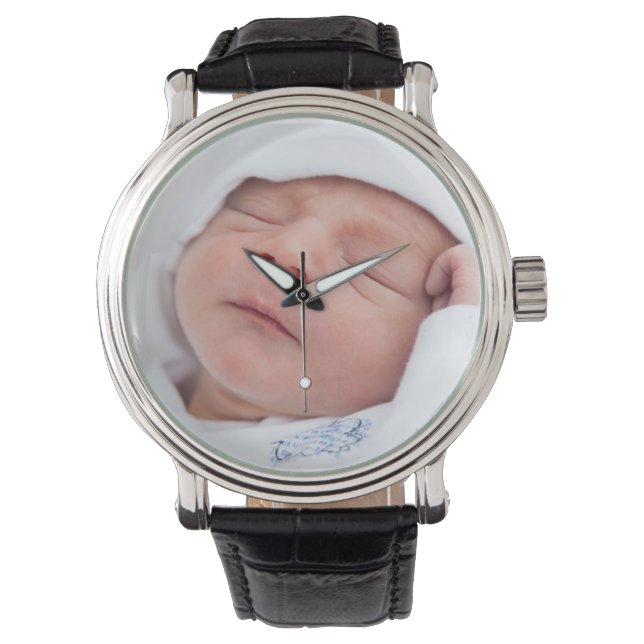 Nyfödd bebis Photo eWatch Watch Watch Armbandsur (Framsida)
