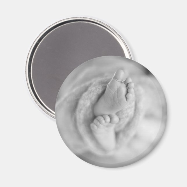 Nyfödd bebis PHOTO Keepsak Home Decor Timless Magnet (Front/Back)