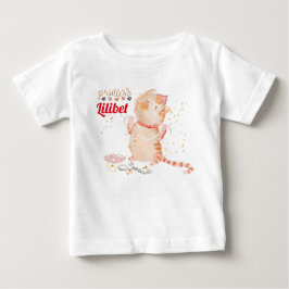 Nyfödd bebis Princess Lilibet Cute Kitten Named Ba T Shirt