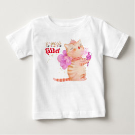 Nyfödd bebis Princess Lilibet Cute Kitten Named Ba T Shirt