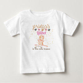 Nyfödd bebis Princess Lilibet Cute Kitten Named Ba T Shirt