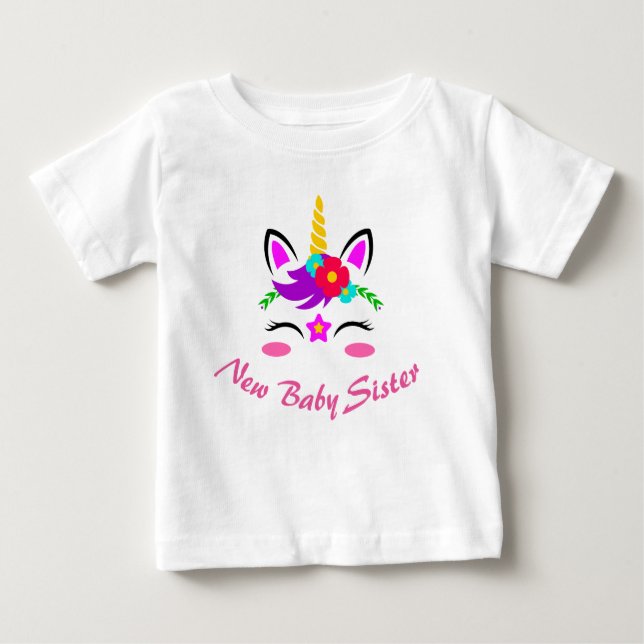 Nyfödd bebis Sister T Shirt (Framsida)