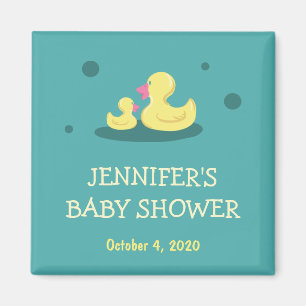 Nyfödd bebis till Kärlek Anka Baby Shower Magnet