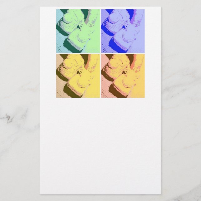 Nyfödd bebis/tillkännagivande brevpapper (Framsida)