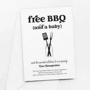 Nyfödd bebis Välkommen Party Meet & Greet, Sip & S Inbjudningar