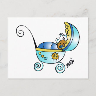 nyfödd bebis vykort