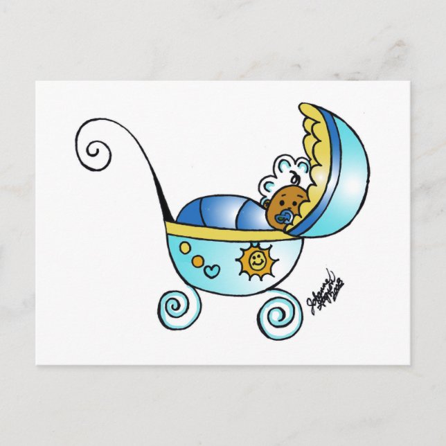 nyfödd bebis vykort (Framsida)