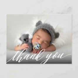 Nyfödd bebis-vykort för födelsemeddelande Tack Vykort