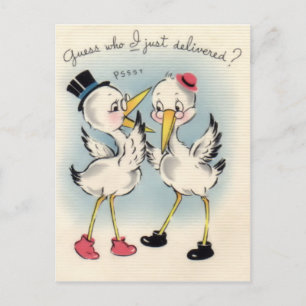 Nyfödd bebisvykort meddelande vykort