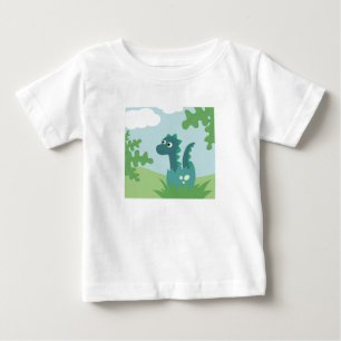Nyfödd dinosaur-pojke i eggshell-söt tecknad t shirt