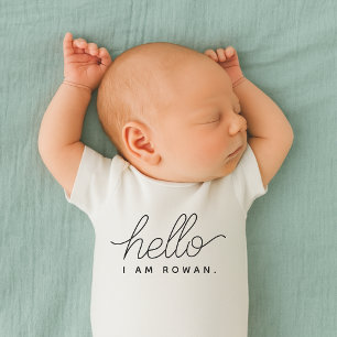 Nyfödd Hej vid ankomsten Välkommen ny T Shirt