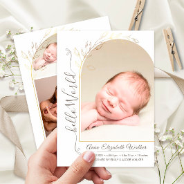 Nyfödd Inledning Flicka födelsetal 5 Foto Meddelande