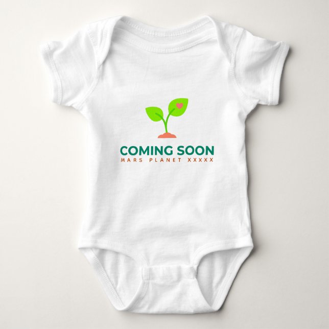 Nyfödd kommer snart (graviditetsannonsering) Söt  T Shirt (Framsida)