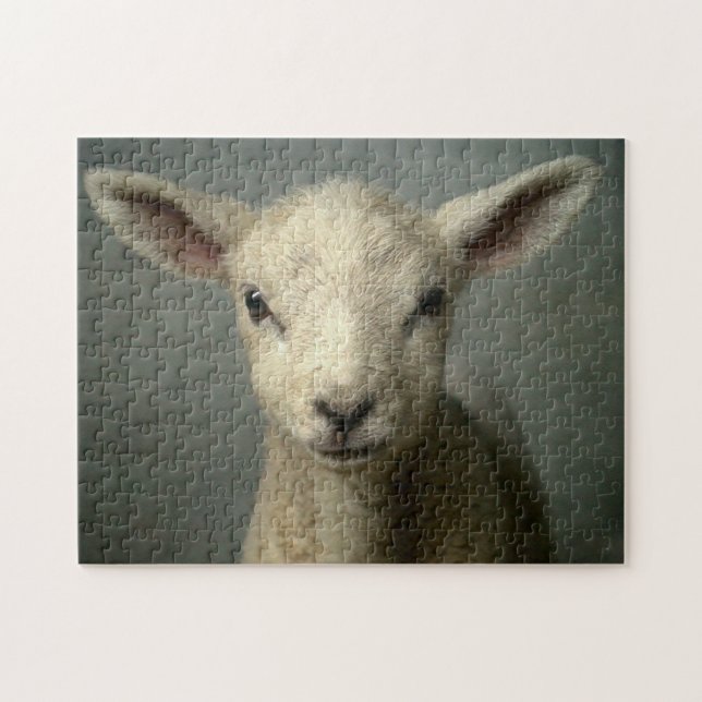 Nyfödd Lamb Pussel (Horisontell)