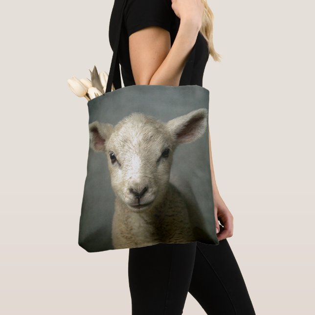 Nyfödd Lamb Tygkasse (Närbild)