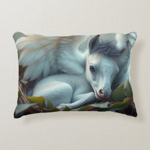 Nyfödd Pegasus Foal Prydnadskudde