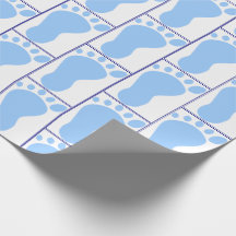 Nyfödd Pojke Blue Foot-intryck