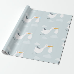 Nyfödd pojke Shower Sralk Bundle of Joy Presentpapper