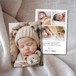 Nyfödd saftkort för fotoutsägning i Baby Meddelande