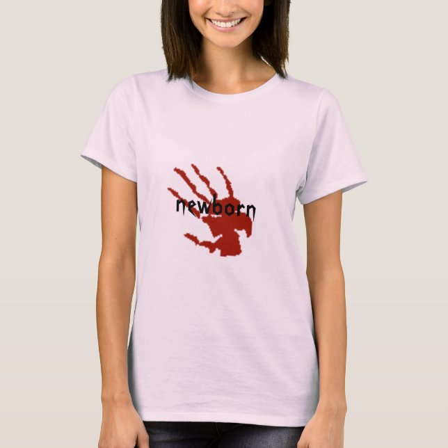 nyfödd t-shirt (Framsida)