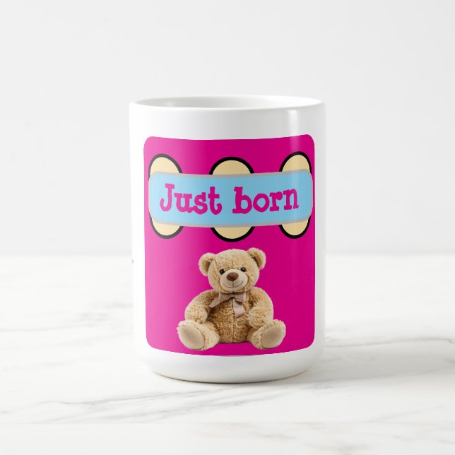 Nyfödd Teddybjörn Design Kaffemugg (Center)