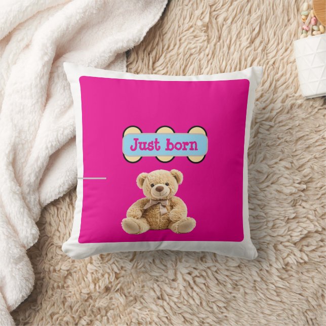 Nyfödd Teddybjörn Design Kudde (Filt)
