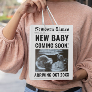 Nyfödd Times Tidning Bebis Foto Personlig