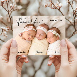 Nyfödd Triplet Baby, tack vare ditt kort Fotovykor