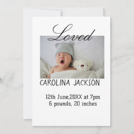 Nyfödda, foto, modernt födelsemeddelande inbjudningar