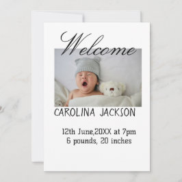 Nyfödda, foto, modernt födelsemeddelande meddelande