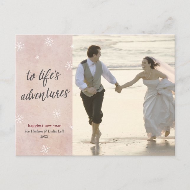 Nyfödda Helgdag - foto för nya år Vykort (Framsida)