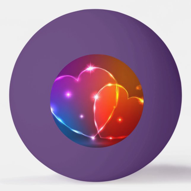 Nyfödda hjärtans Alla hjärtans dag Pingisboll (Baksidan)