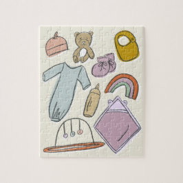 Nyfödda illustrationer pussel