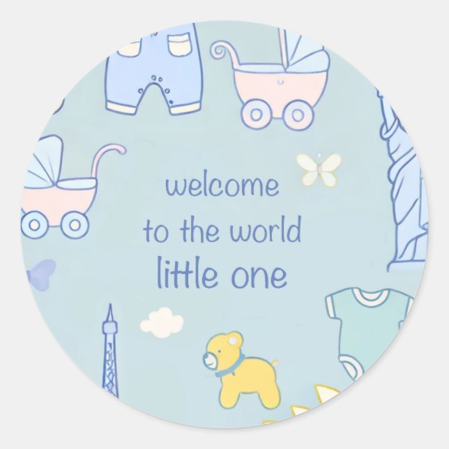 Nyfödda klistermärken (Framsida)