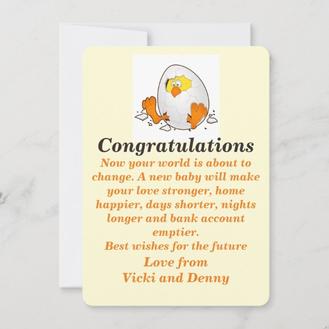 Nyfödda kort. meddelande (Framsida)