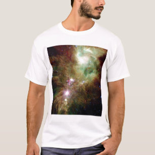 Nyfödda stjärnor i julgranen samla i en klunga t-shirt