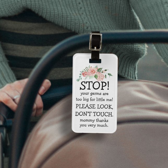 Nyfödda Titta, rör inte bilsätet Barnvagn Märkre Bagagebricka (Skapare uppladdad)