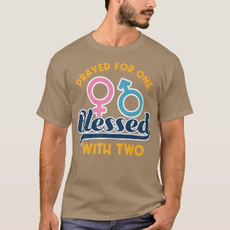 Nyfödda Twillingar Lusnyj Gravid Mamma T Shirt