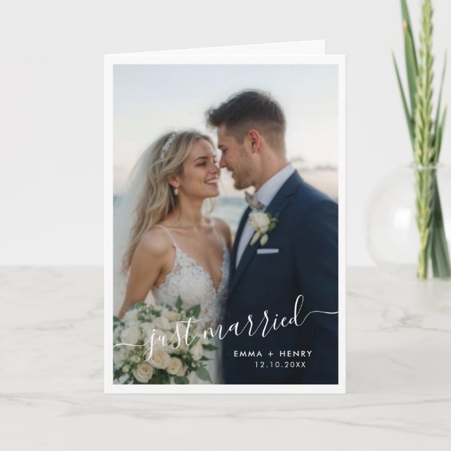 Nyförlovade Bröllopsvikd Fotovisningsinbjudan Inbjudan (Framsida)